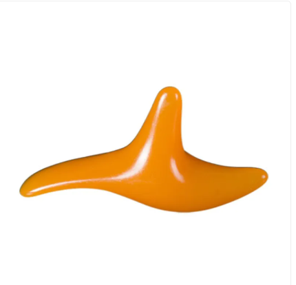 Resin Beeswax Triangle Sparrow Foot Massage Bird-shaped Acupoint Massager Triangle Manual Acupuncture Pen Amber Triple Fork