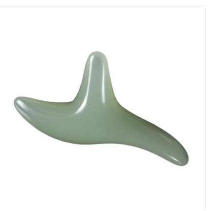 Resin Beeswax Triangle Sparrow Foot Massage Bird-shaped Acupoint Massager Triangle Manual Acupuncture Pen Amber Triple Fork