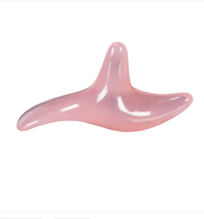 Resin Beeswax Triangle Sparrow Foot Massage Bird-shaped Acupoint Massager Triangle Manual Acupuncture Pen Amber Triple Fork
